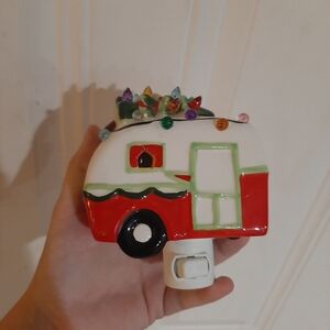 🔥Christmas Retro Ceramic Camper Trailer Plug In Nightlight